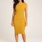 Stretchy Striped Round Neck Dress