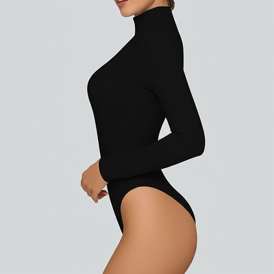 High Neck Long Sleeve Bodysuit