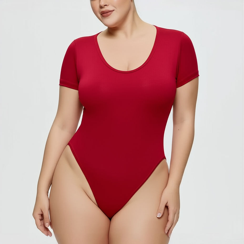 Round Neck Brief Bodysuit