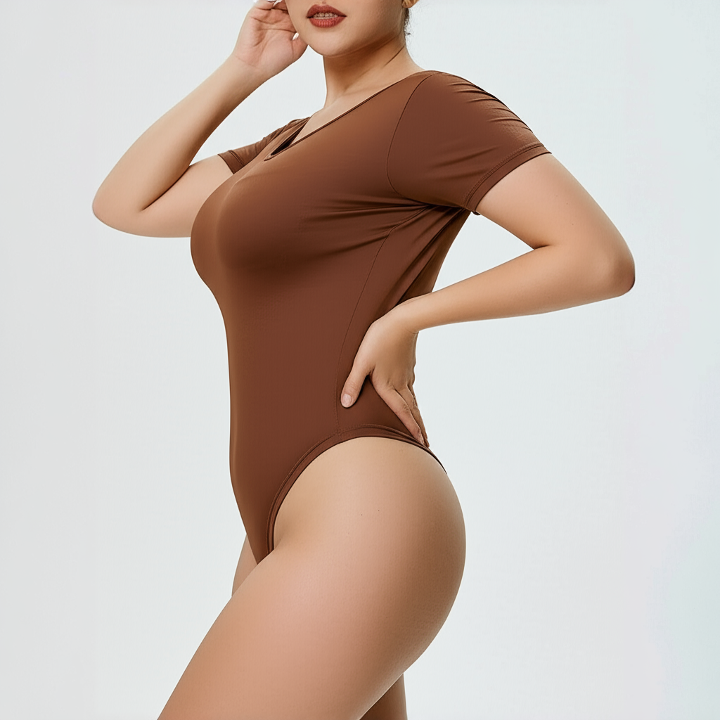 Round Neck Brief Bodysuit