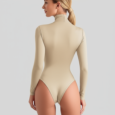 High Neck Long Sleeve Bodysuit