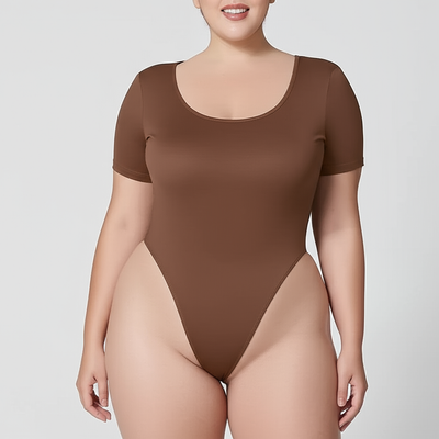 Round Neck Brief Bodysuit