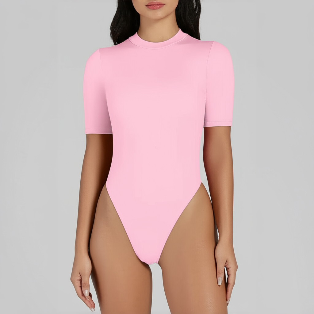 Short-Sleeve Bodysuit Thong