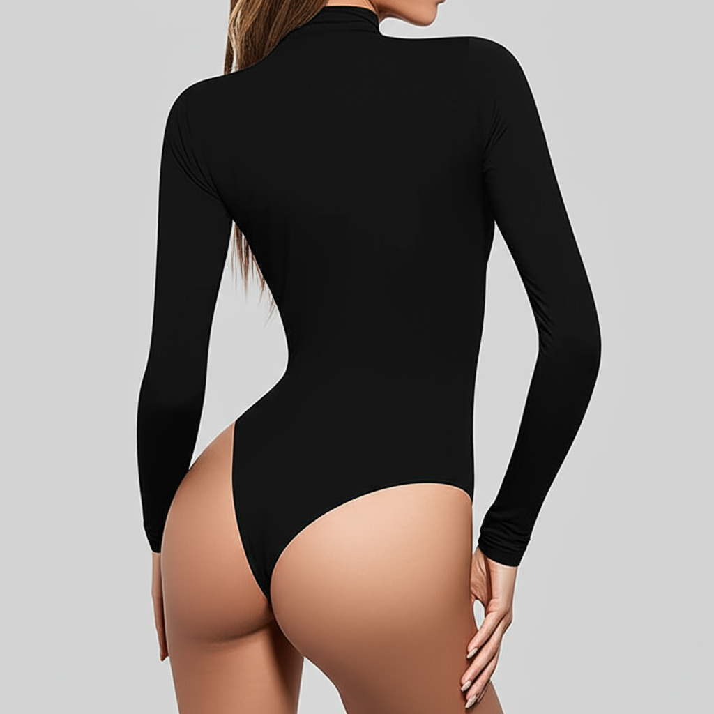 High Neck Long Sleeve Bodysuit