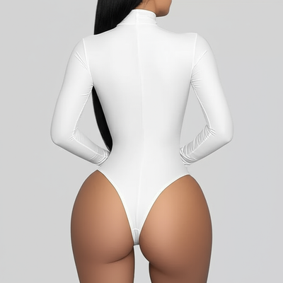 High Neck Long Sleeve Bodysuit